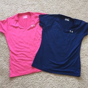 Under Armour set of 2 t shirts.